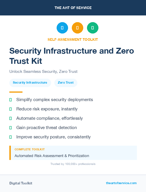 Security Infrastructure and Zero Trust Kit