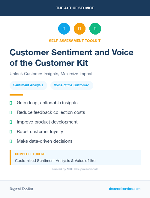Customer Sentiment and Voice of the Customer Kit