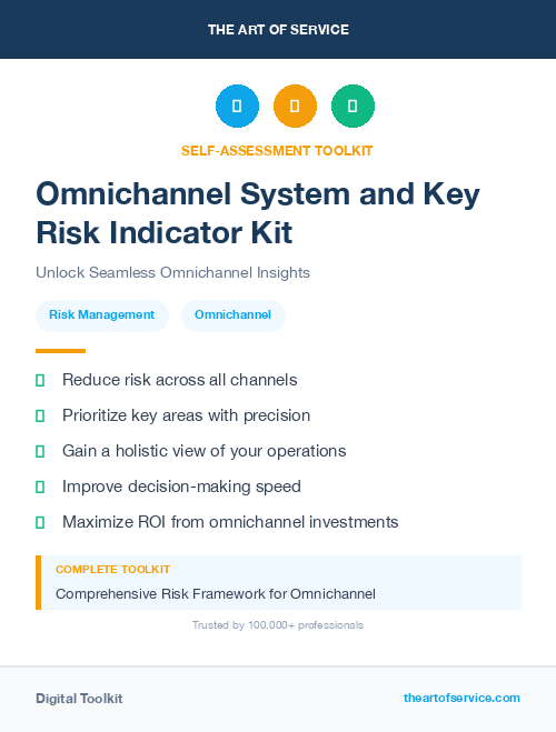 Omnichannel System and Key Risk Indicator Kit
