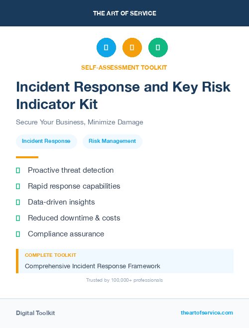 Incident Response and Key Risk Indicator Kit