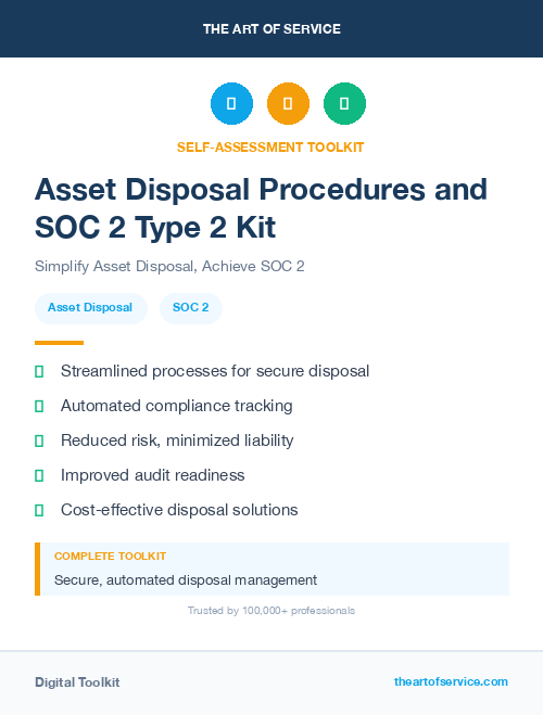 Asset Disposal Procedures and SOC 2 Type 2 Kit