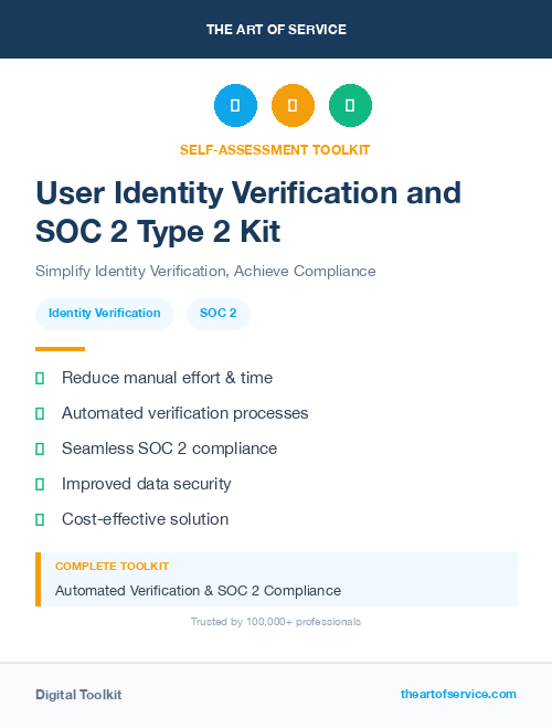 User Identity Verification and SOC 2 Type 2 Kit