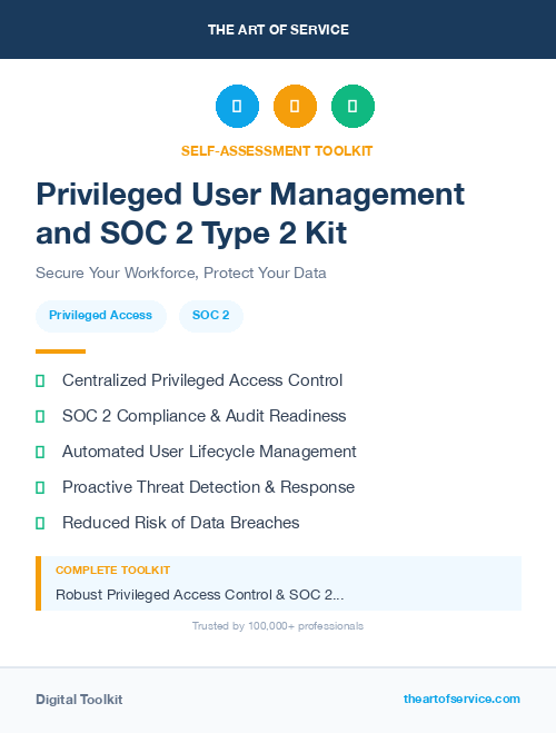 Privileged User Management and SOC 2 Type 2 Kit