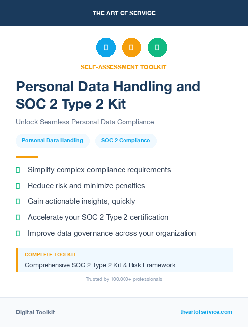 Personal Data Handling and SOC 2 Type 2 Kit