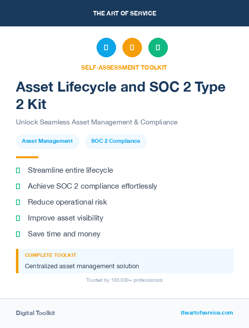Asset Lifecycle and SOC 2 Type 2 Kit