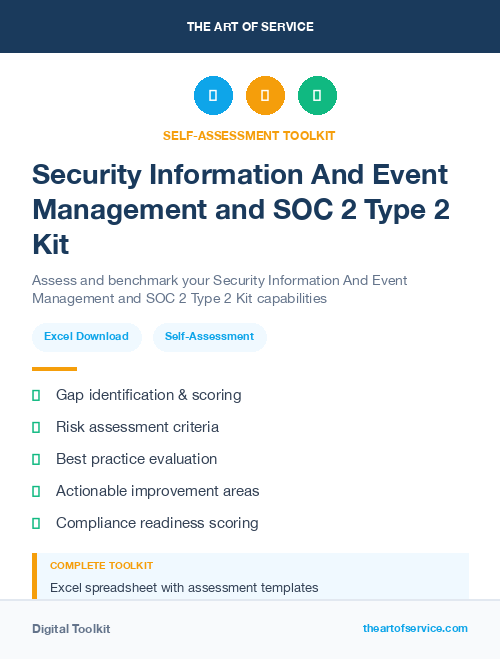 Security Information And Event Management and SOC 2 Type 2 Kit