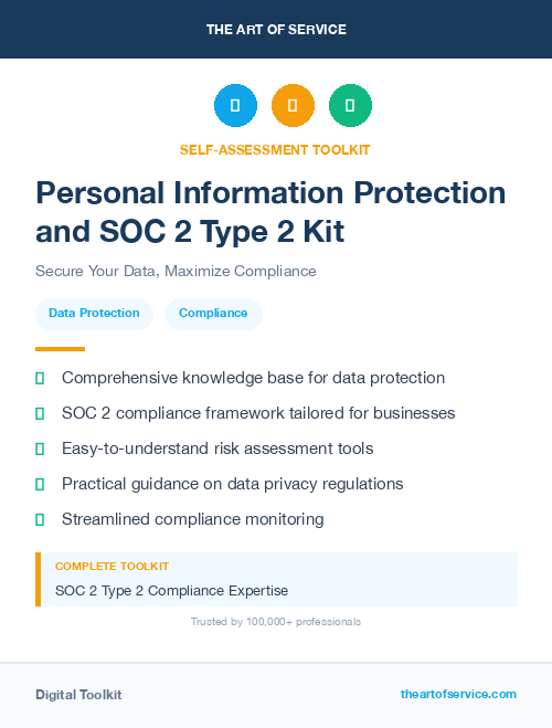 Personal Information Protection and SOC 2 Type 2 Kit