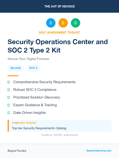 Security Operations Center and SOC 2 Type 2 Kit