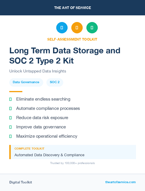 Long Term Data Storage and SOC 2 Type 2 Kit