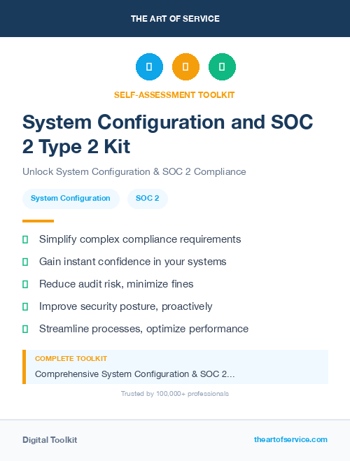 System Configuration and SOC 2 Type 2 Kit