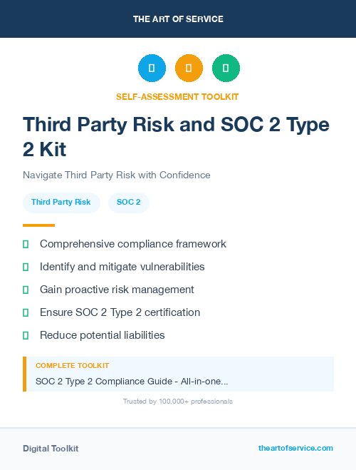Third Party Risk and SOC 2 Type 2 Kit