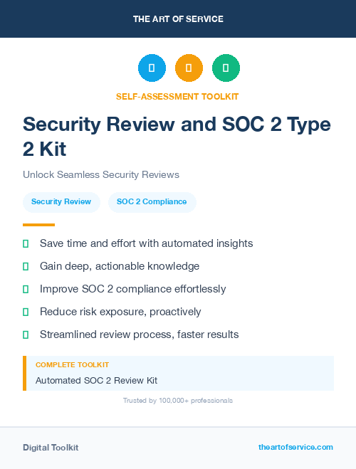 Security Review and SOC 2 Type 2 Kit