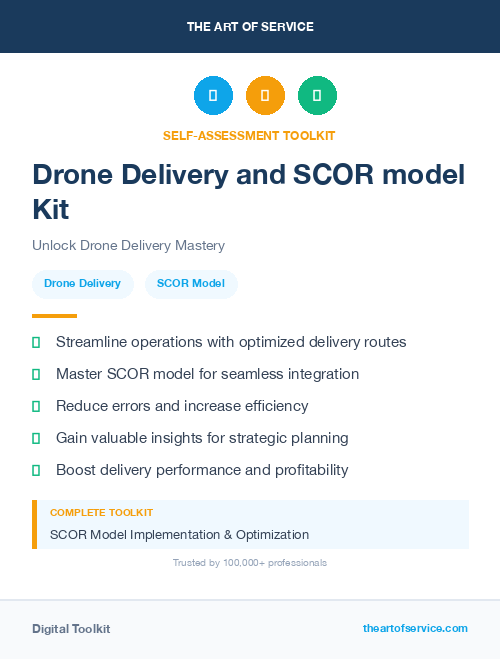 Drone Delivery and SCOR model Kit