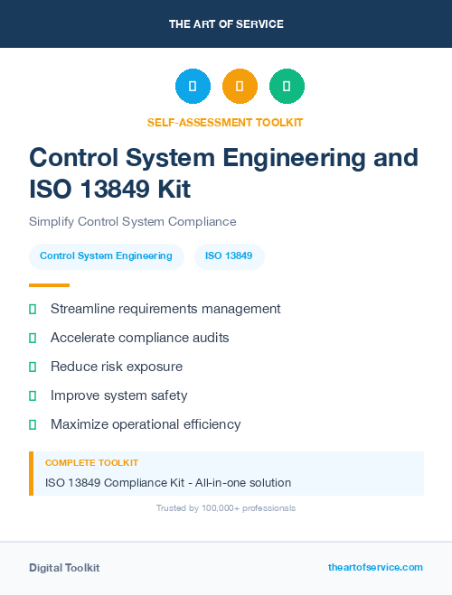 Control System Engineering and ISO 13849 Kit