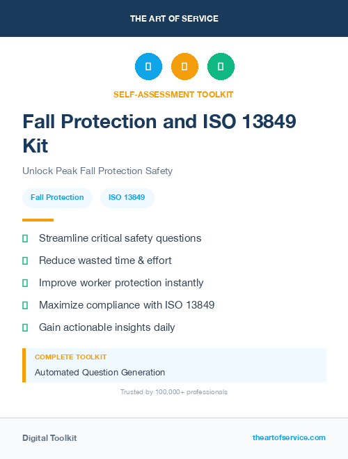 Fall Protection and ISO 13849 Kit