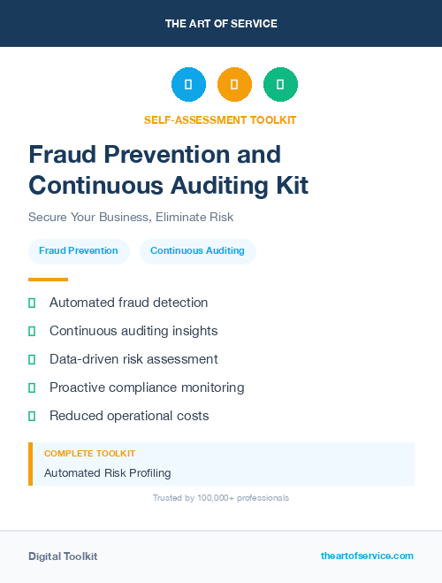 Fraud Prevention and Continuous Auditing Kit
