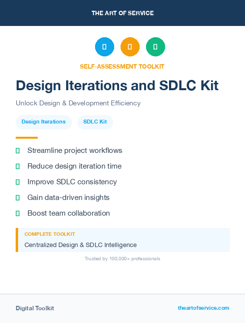 Design Iterations and SDLC Kit