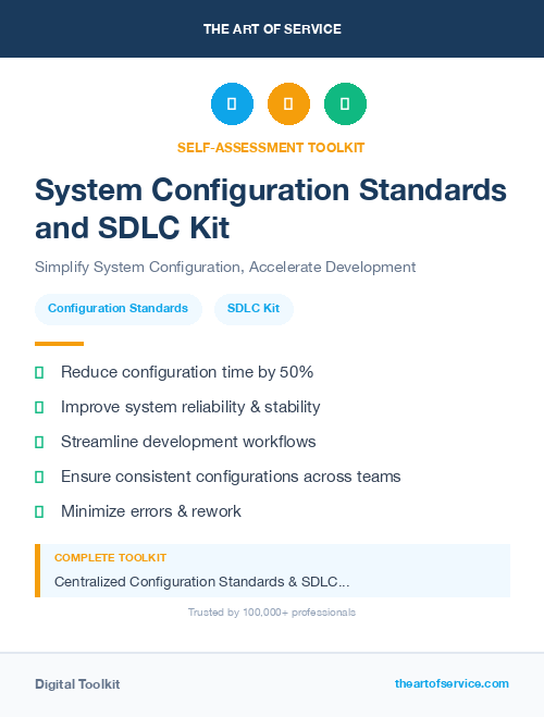 System Configuration Standards and SDLC Kit