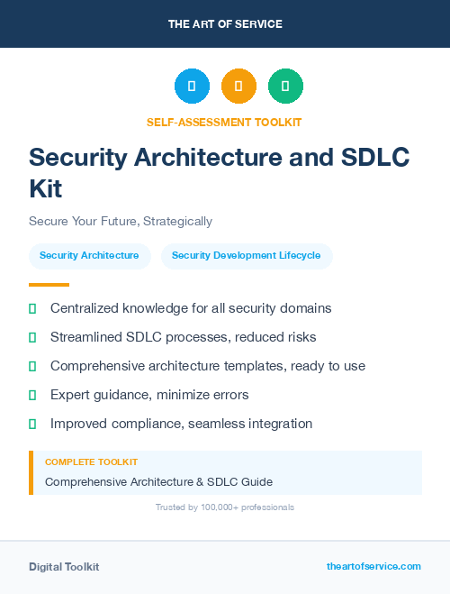 Security Architecture and SDLC Kit