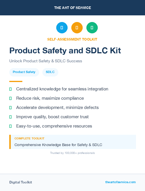 Product Safety and SDLC Kit