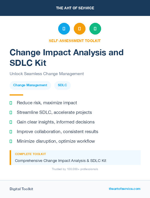 Change Impact Analysis and SDLC Kit