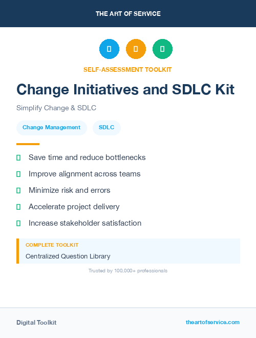 Change Initiatives and SDLC Kit