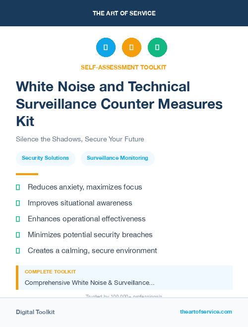 White Noise and Technical Surveillance Counter Measures Kit