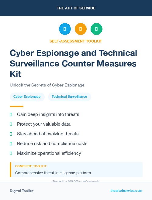 Cyber Espionage and Technical Surveillance Counter Measures Kit