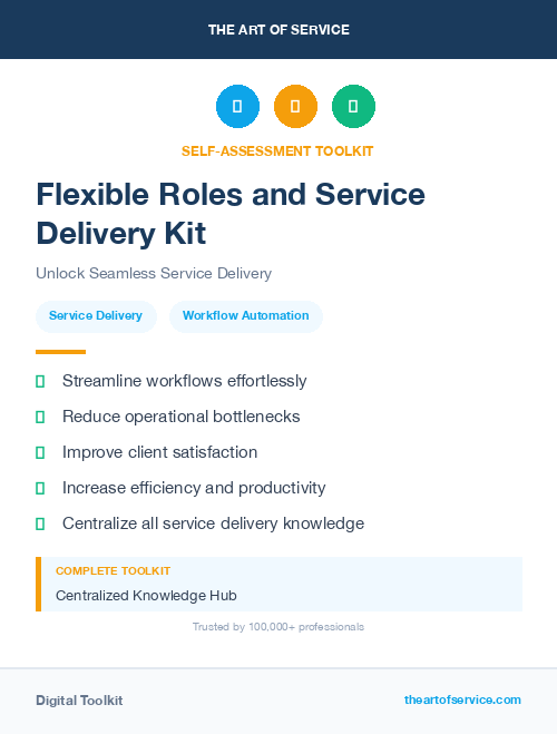 Flexible Roles and Service Delivery Kit