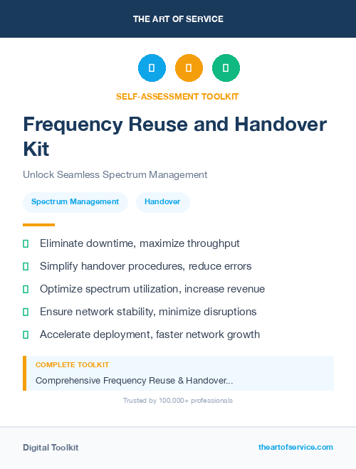 Frequency Reuse and Handover Kit