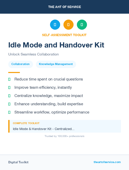 Idle Mode and Handover Kit