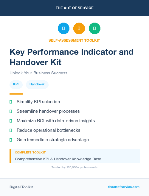 Key Performance Indicator and Handover Kit