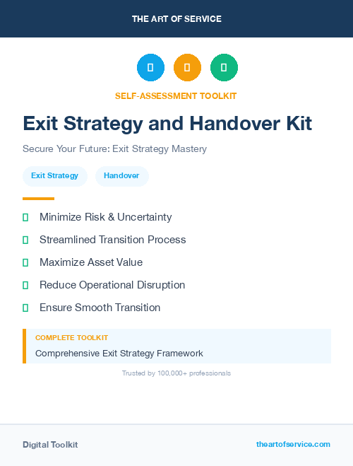 Exit Strategy and Handover Kit