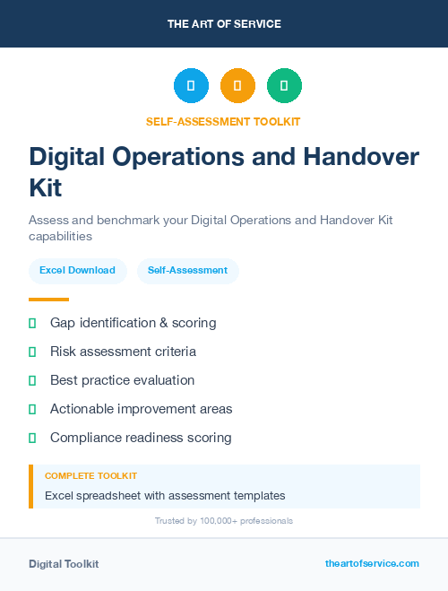 Digital Operations and Handover Kit