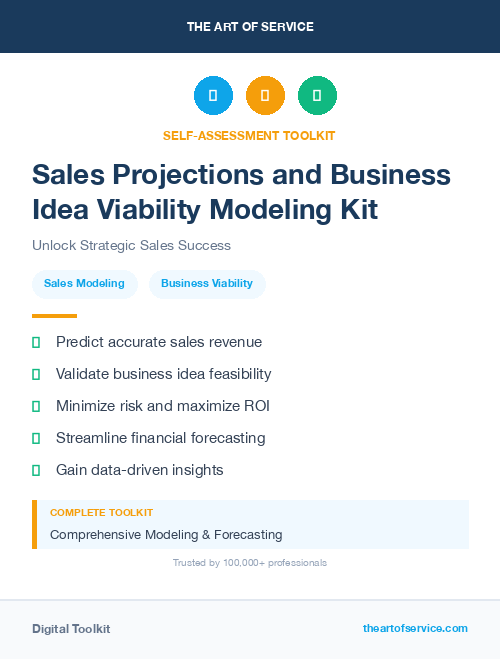 Sales Projections and Business Idea Viability Modeling Kit