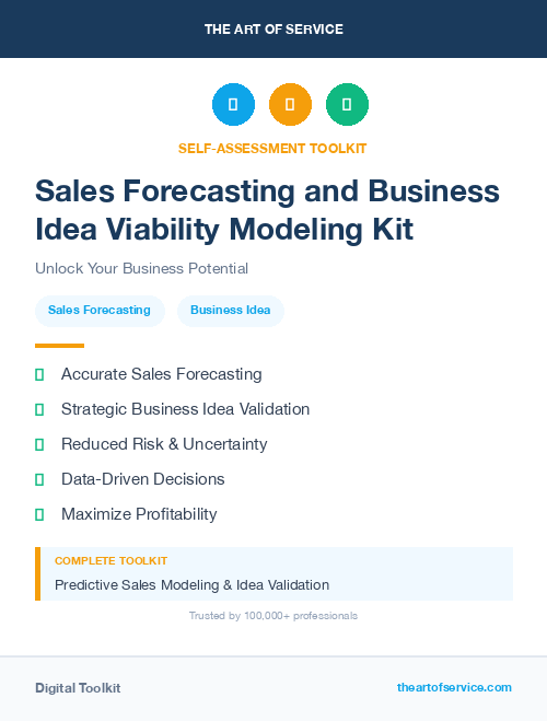 Sales Forecasting and Business Idea Viability Modeling Kit