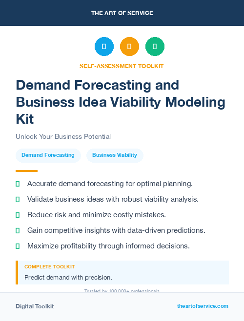 Demand Forecasting and Business Idea Viability Modeling Kit
