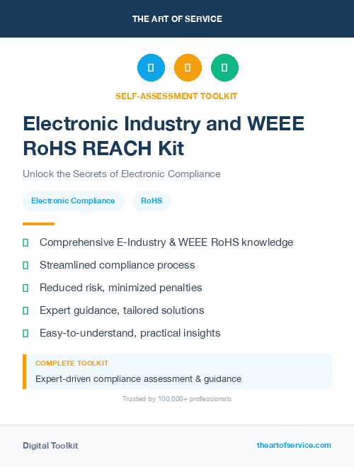 Electronic Industry and WEEE RoHS REACH Kit