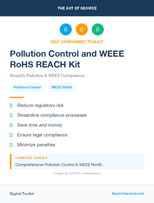 Pollution Control and WEEE RoHS REACH Kit