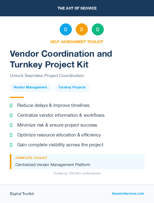 Vendor Coordination and Turnkey Project Kit