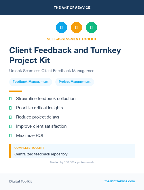 Client Feedback and Turnkey Project Kit