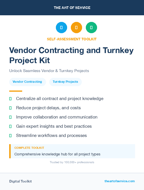 Vendor Contracting and Turnkey Project Kit