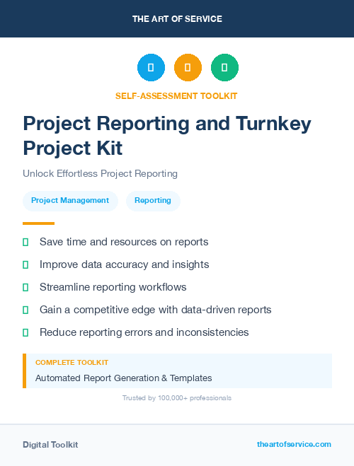 Project Reporting and Turnkey Project Kit