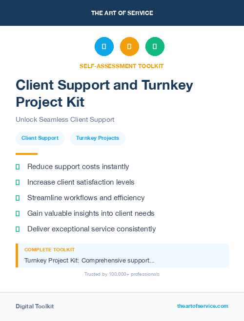 Client Support and Turnkey Project Kit