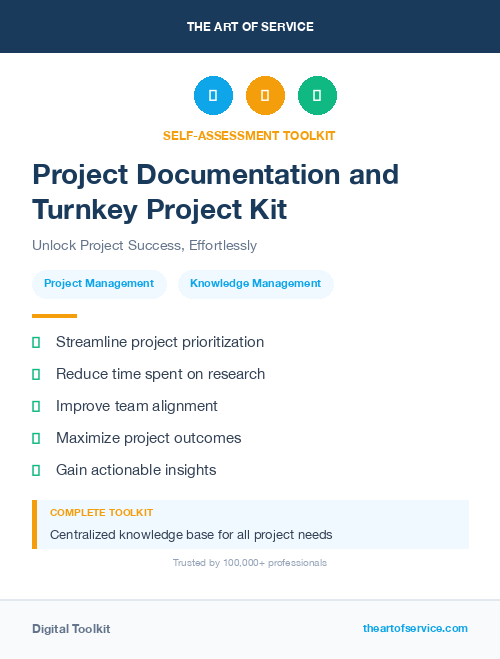 Project Documentation and Turnkey Project Kit