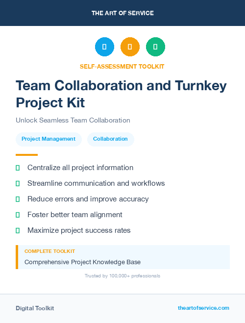 Team Collaboration and Turnkey Project Kit