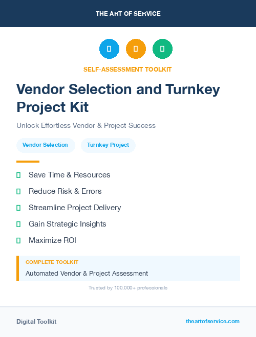 Vendor Selection and Turnkey Project Kit