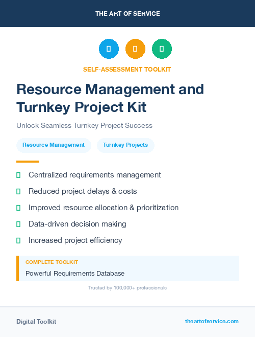 Resource Management and Turnkey Project Kit