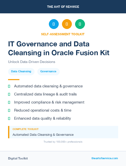 IT Governance and Data Cleansing in Oracle Fusion Kit