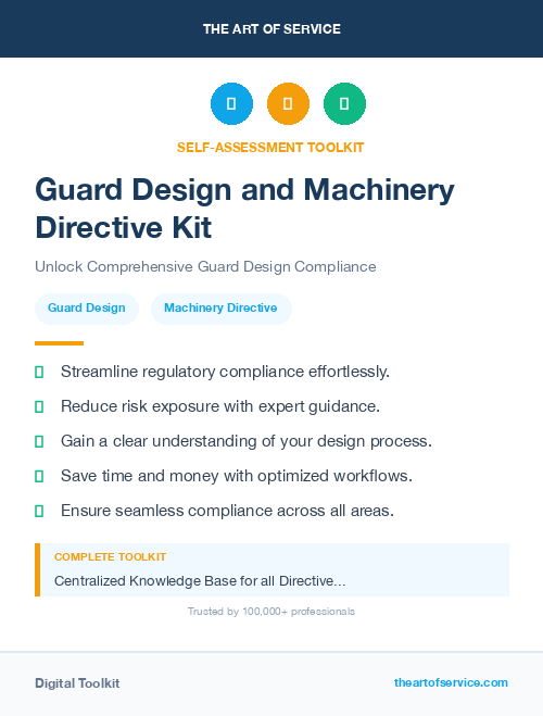 Guard Design and Machinery Directive Kit